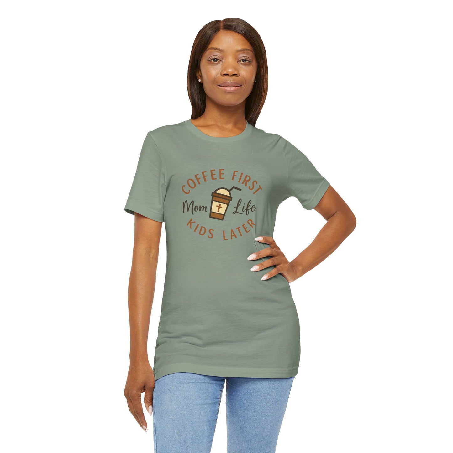Coffee First. Mom Life. Kids Later. | Jersey Tee