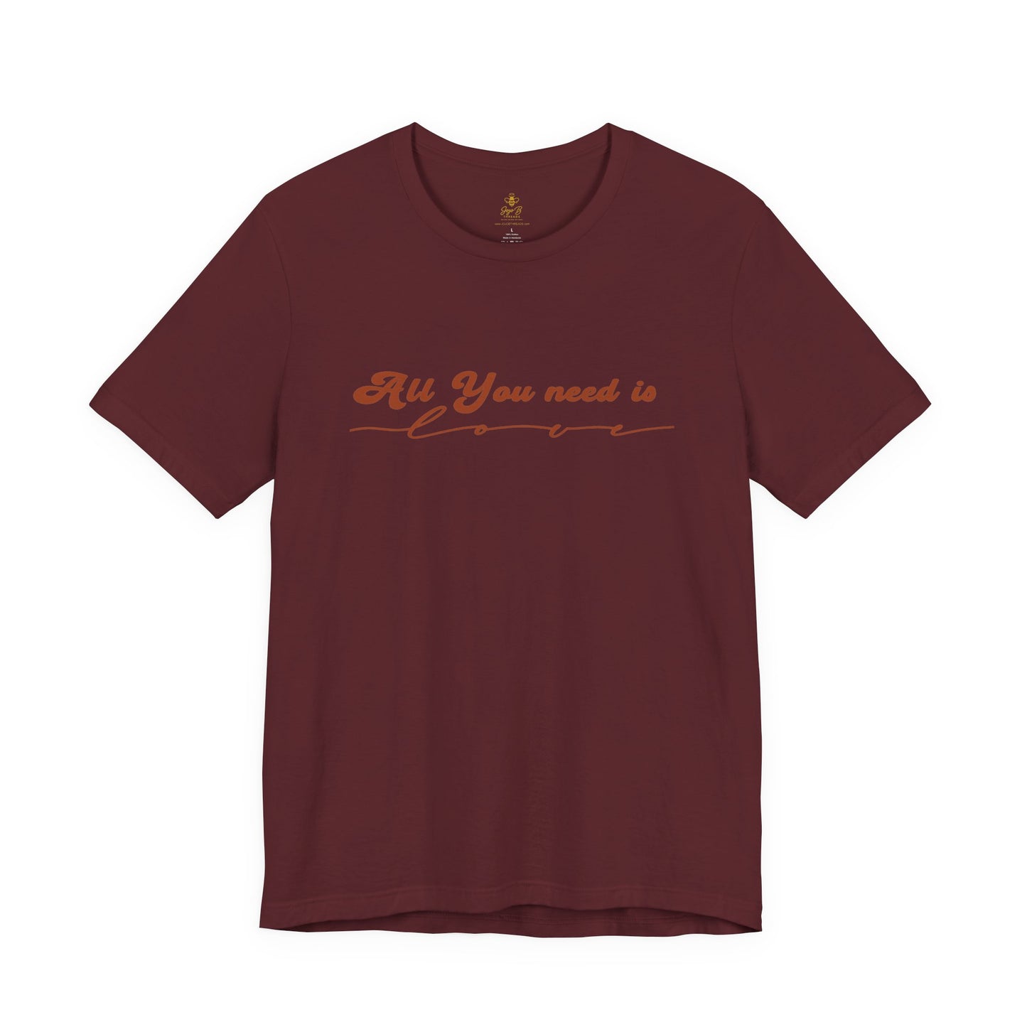 All You Need is Love – Handwritten Script | Jersey Tee