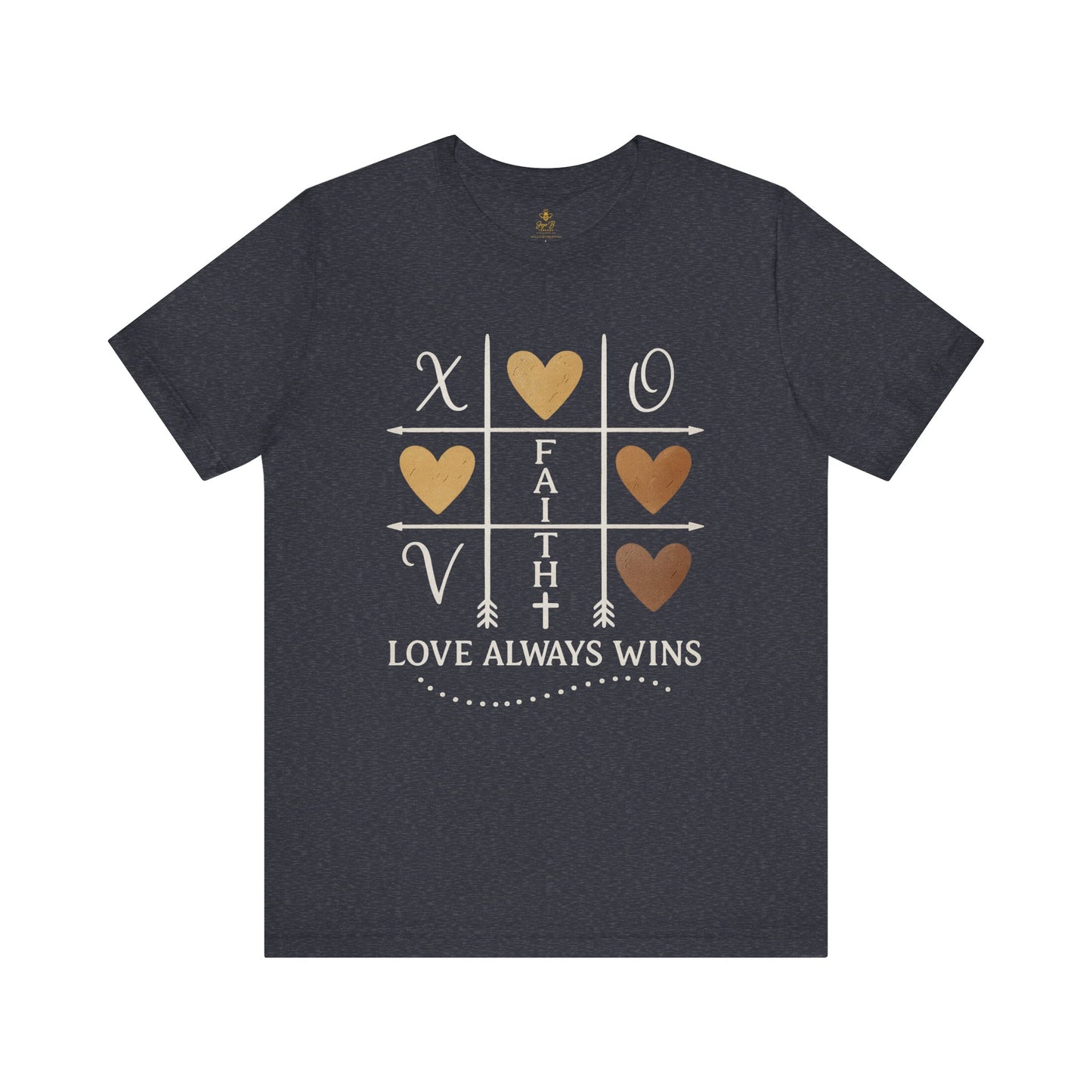 Love Wins – Tic Tac Toe Heart | Jersey Tee