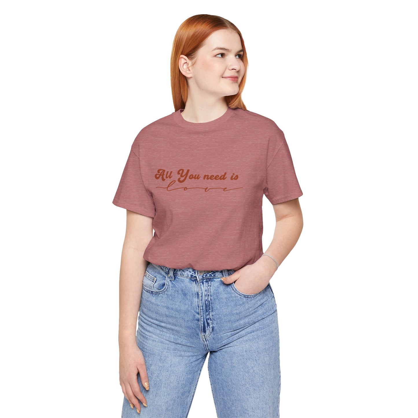 All You Need is Love – Handwritten Script | Jersey Tee