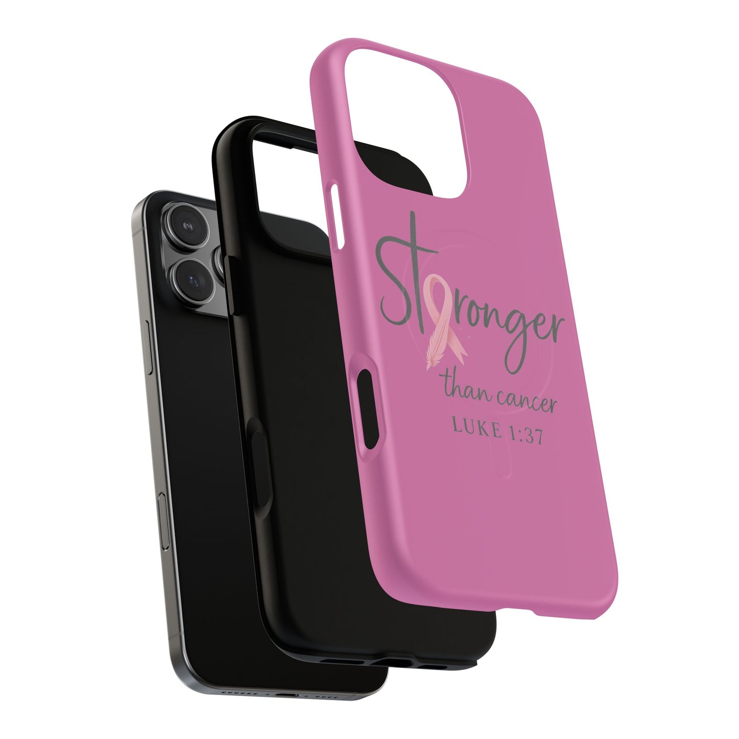 Stronger Than Cancer | iPhone 15 & 16 Tough Case