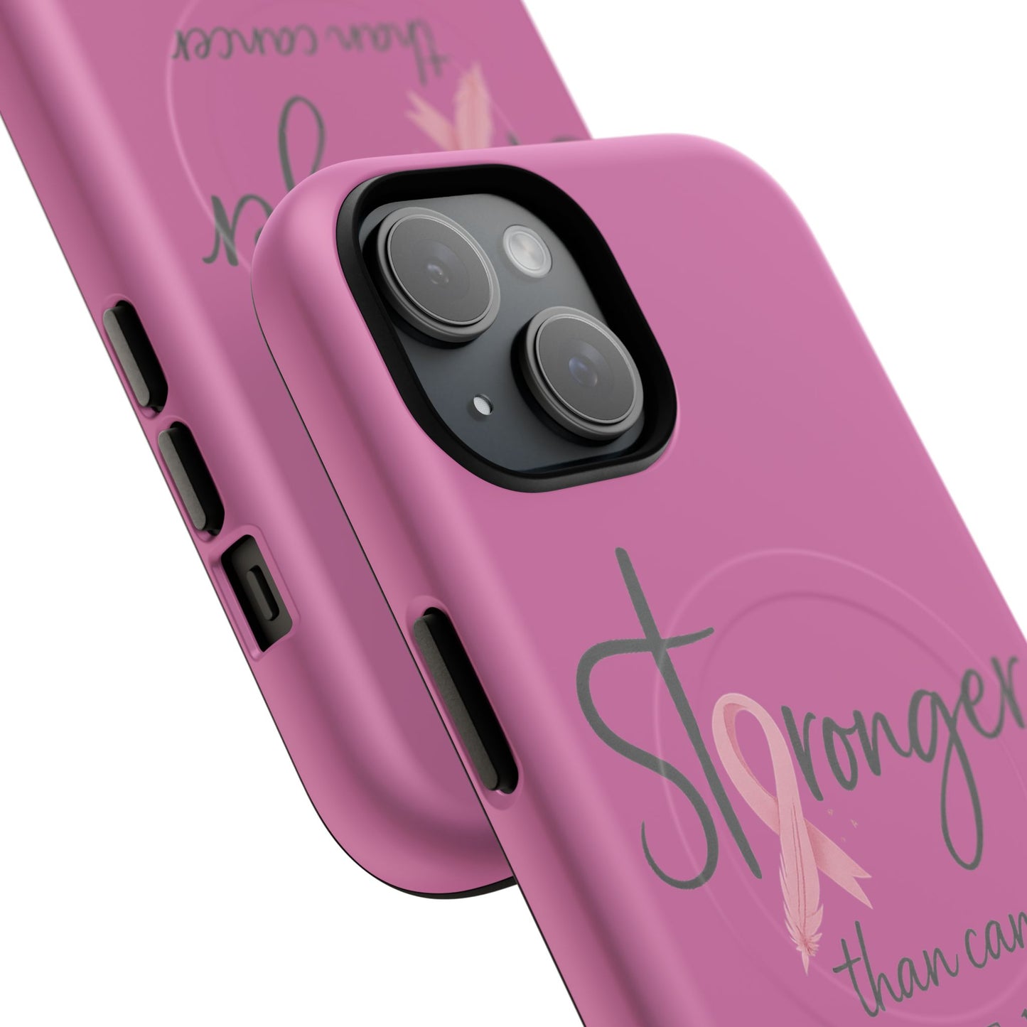 Stronger Than Cancer | iPhone 15 & 16 Tough Case