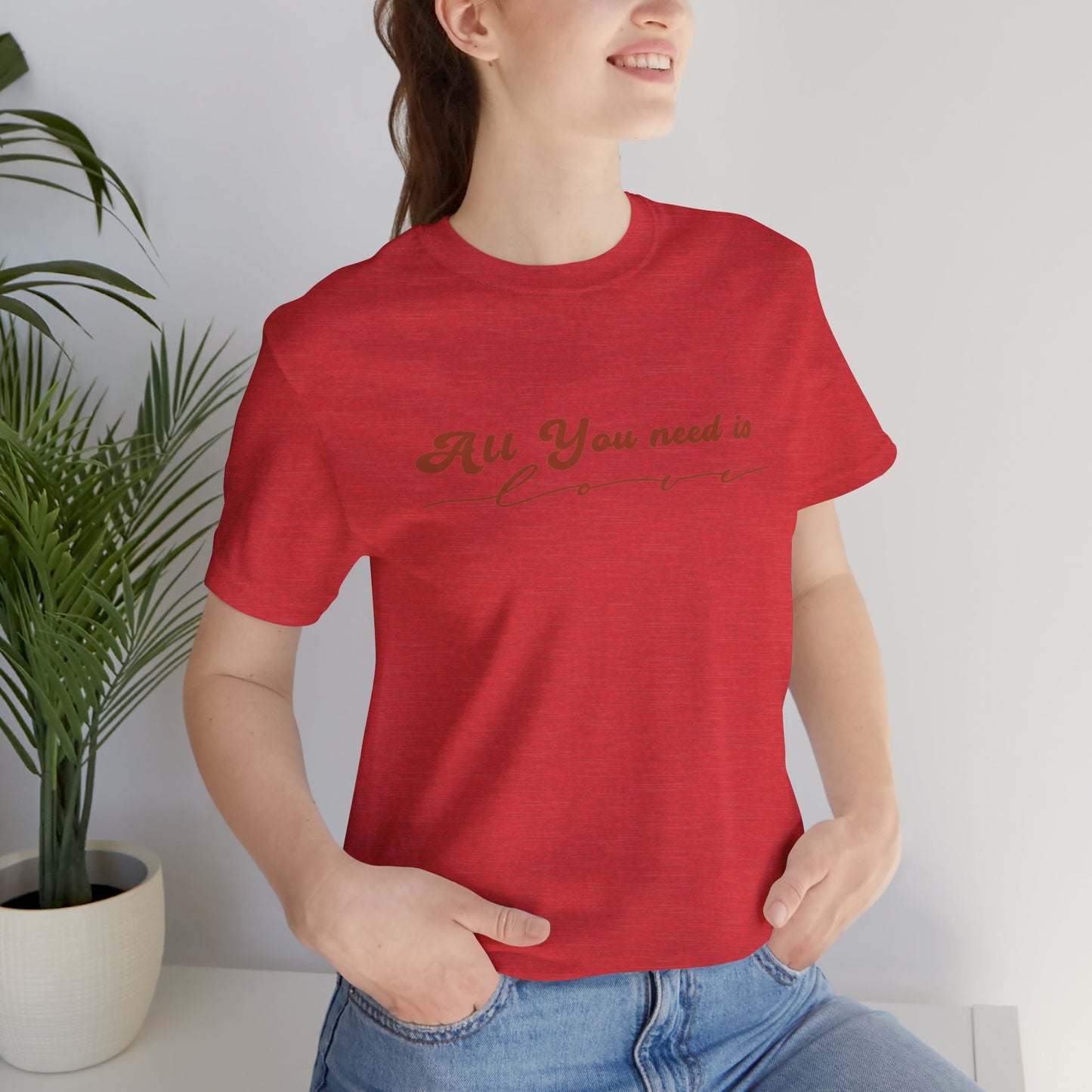All You Need is Love – Handwritten Script | Jersey Tee