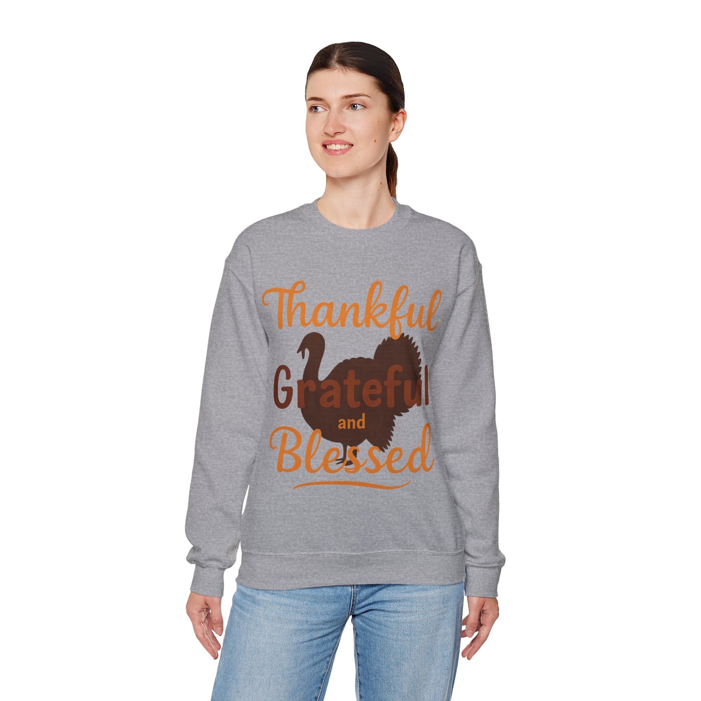 Thankful Grateful Blessed Turkey | Sweater