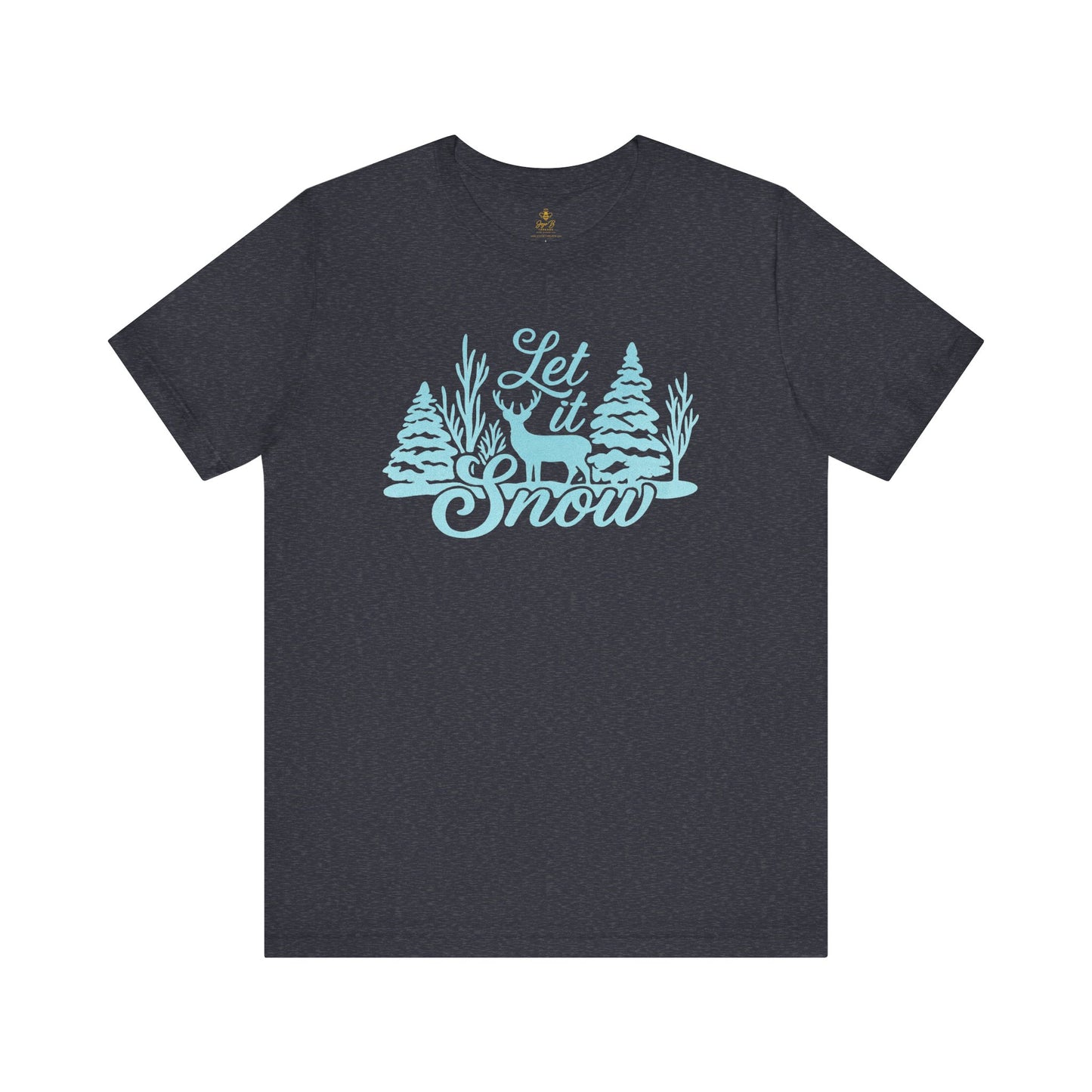 Let It Snow Winter Forest – Rustic Holiday Reindeer | Jersey Tee