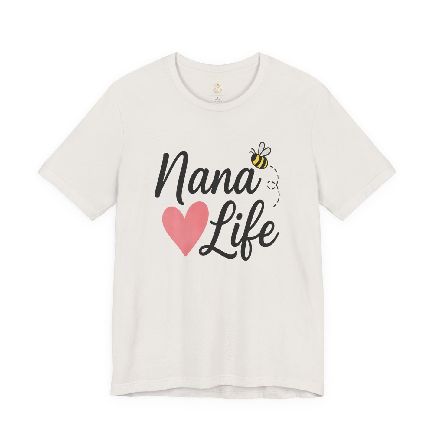 "Nana Life" Heart & Bee Script | Jersey Tee