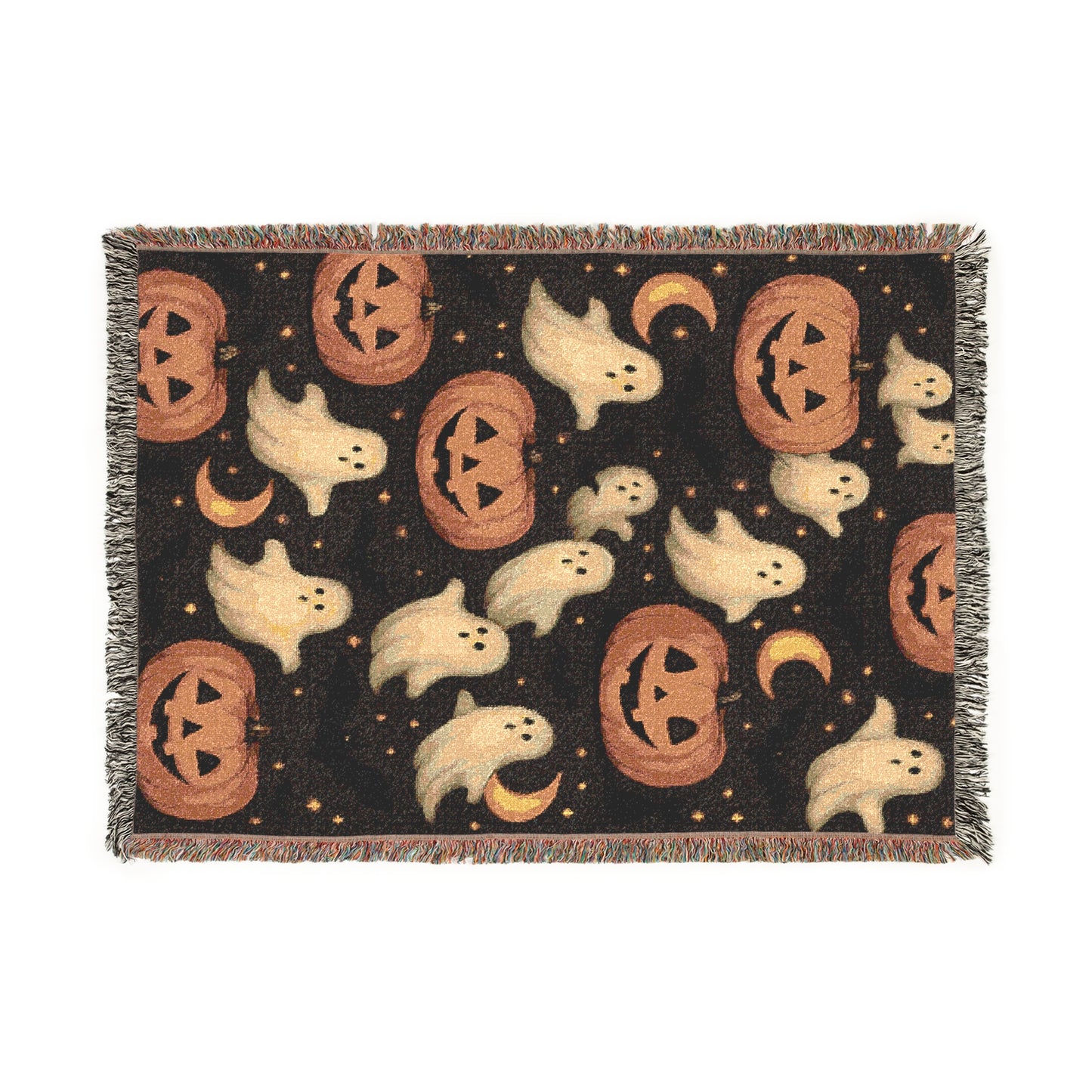 Ghostly Glow Halloween | Woven Blanket