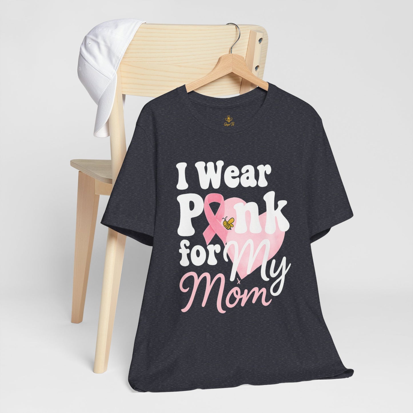 I Wear Pink for My Mom – Breast Cancer Awareness | Jersey Tee