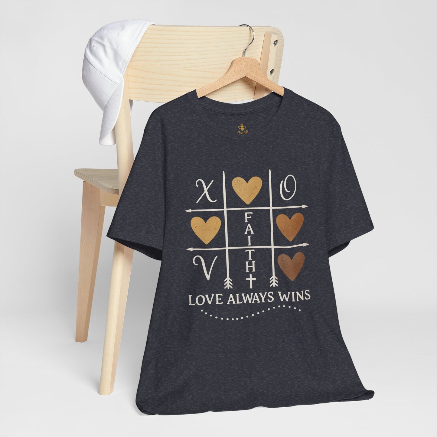 Love Wins – Tic Tac Toe Heart | Jersey Tee
