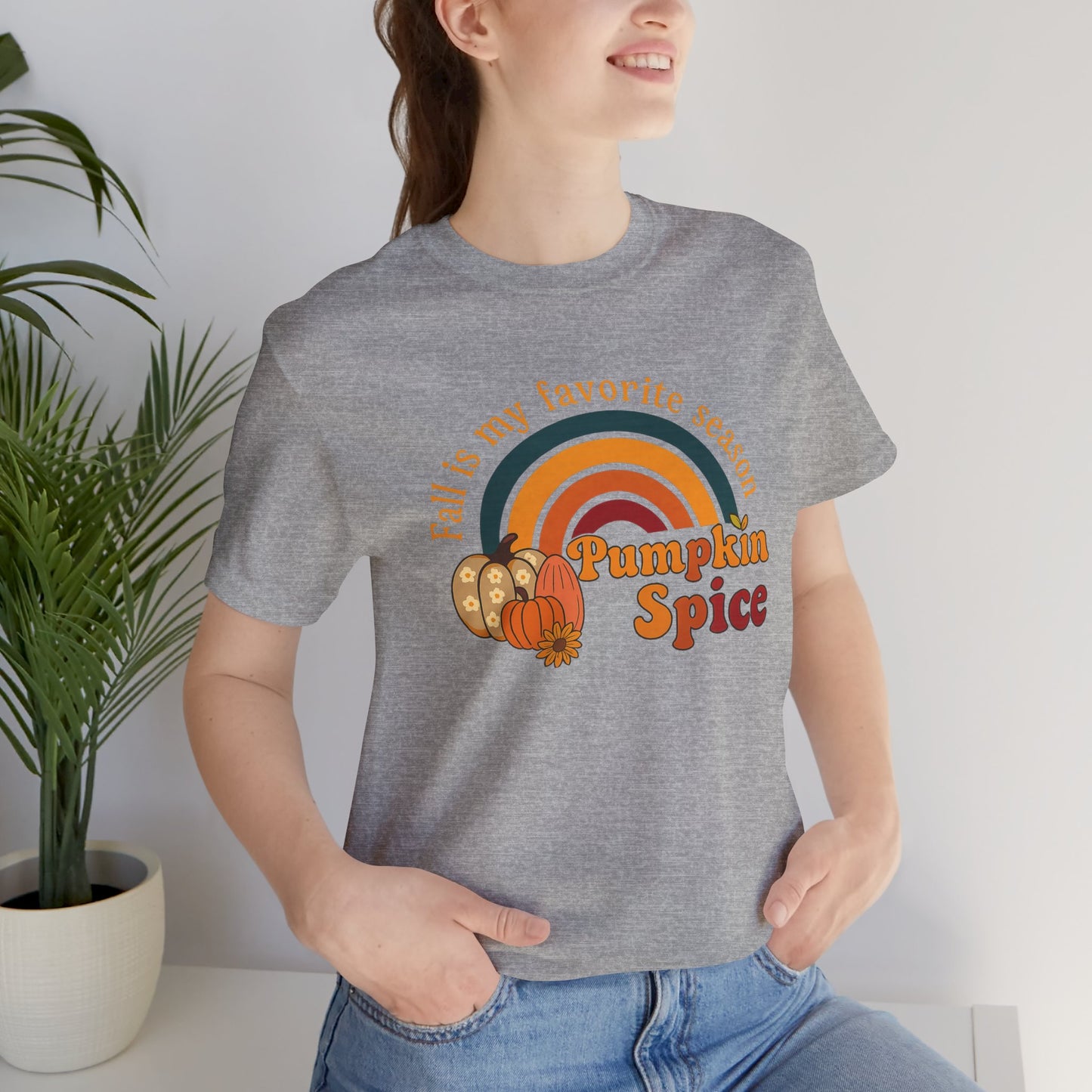 Fall is My Favorite Season Retro Pumpkin Spice Shirt | Jersey Tee