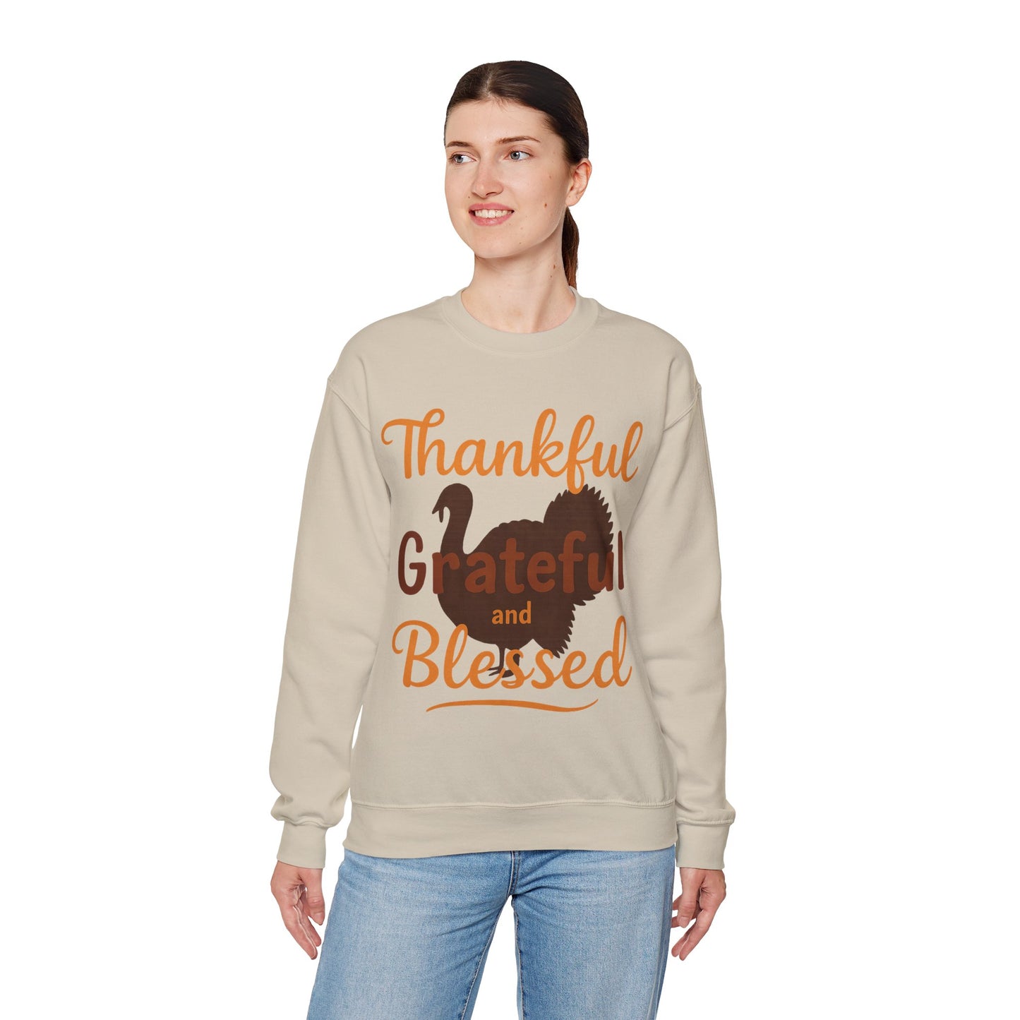 Thankful Grateful Blessed Turkey | Sweater