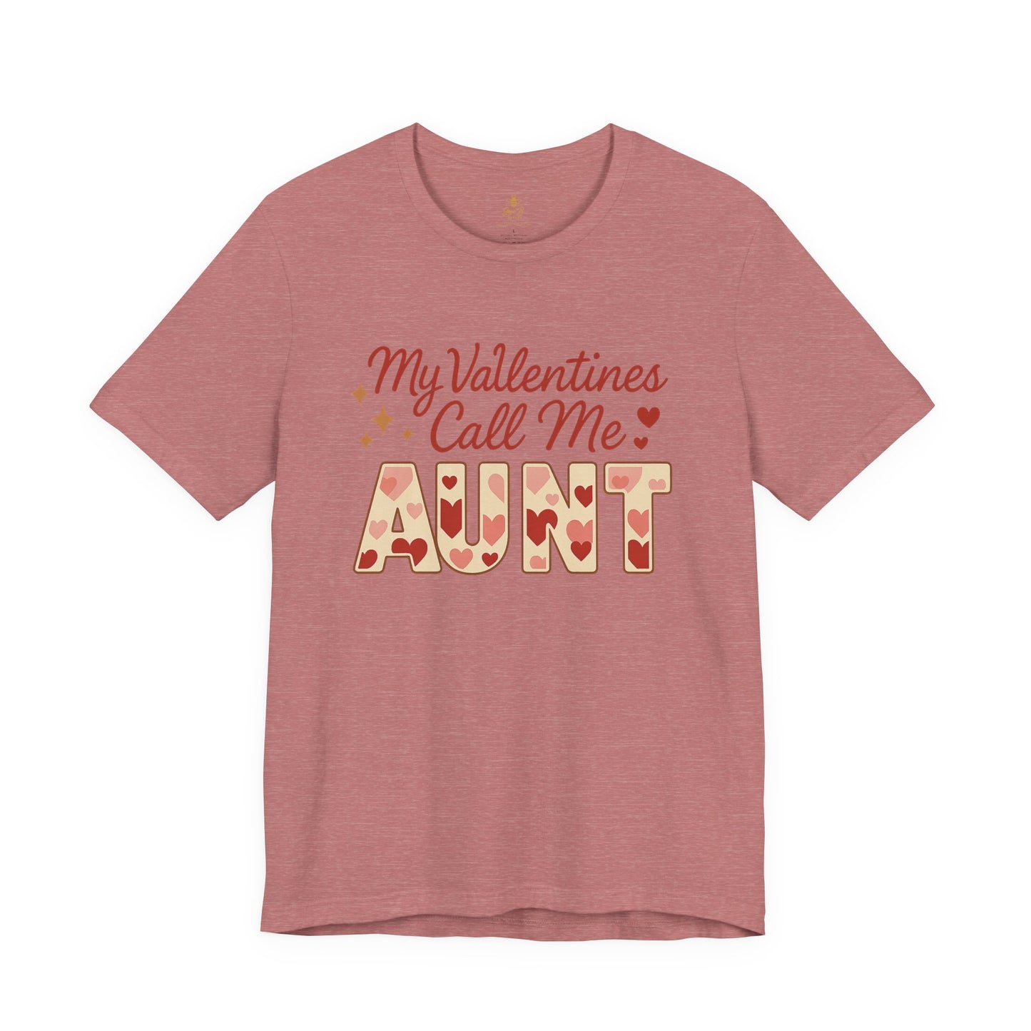 "My Valentines Call Me Aunt" | Jersey Tee