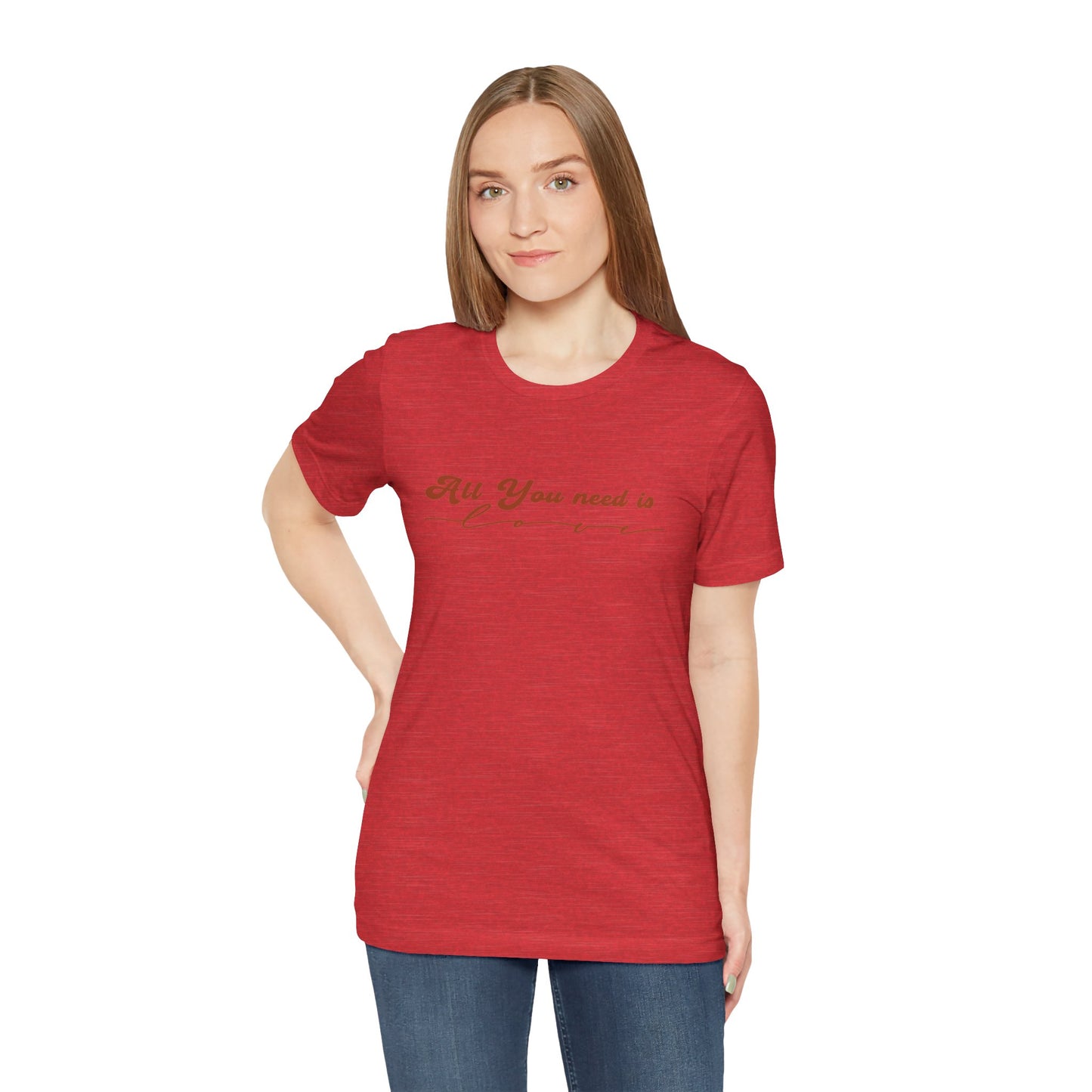 All You Need is Love – Handwritten Script | Jersey Tee