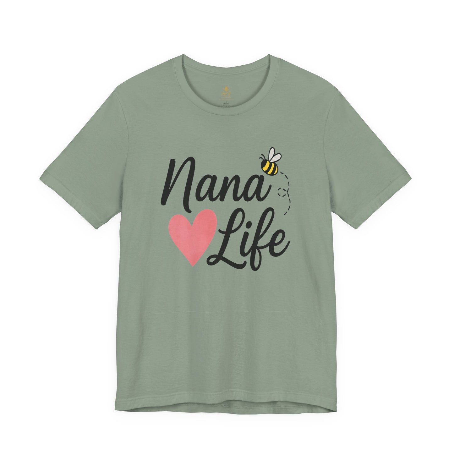 "Nana Life" Heart & Bee Script | Jersey Tee