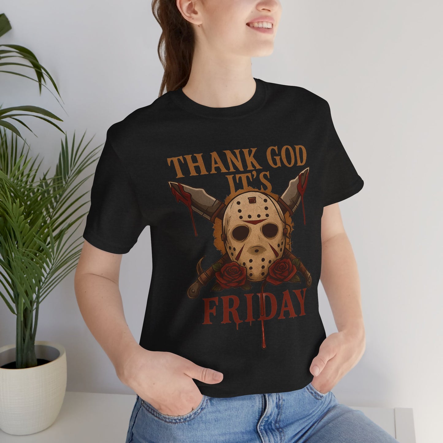 "Thank God It’s Friday – Horror Rose Edition" | Jersey Tee