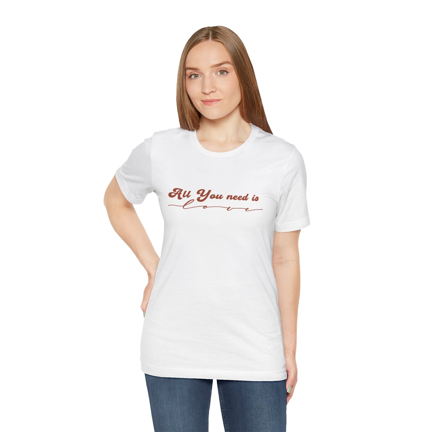 All You Need is Love – Handwritten Script | Jersey Tee