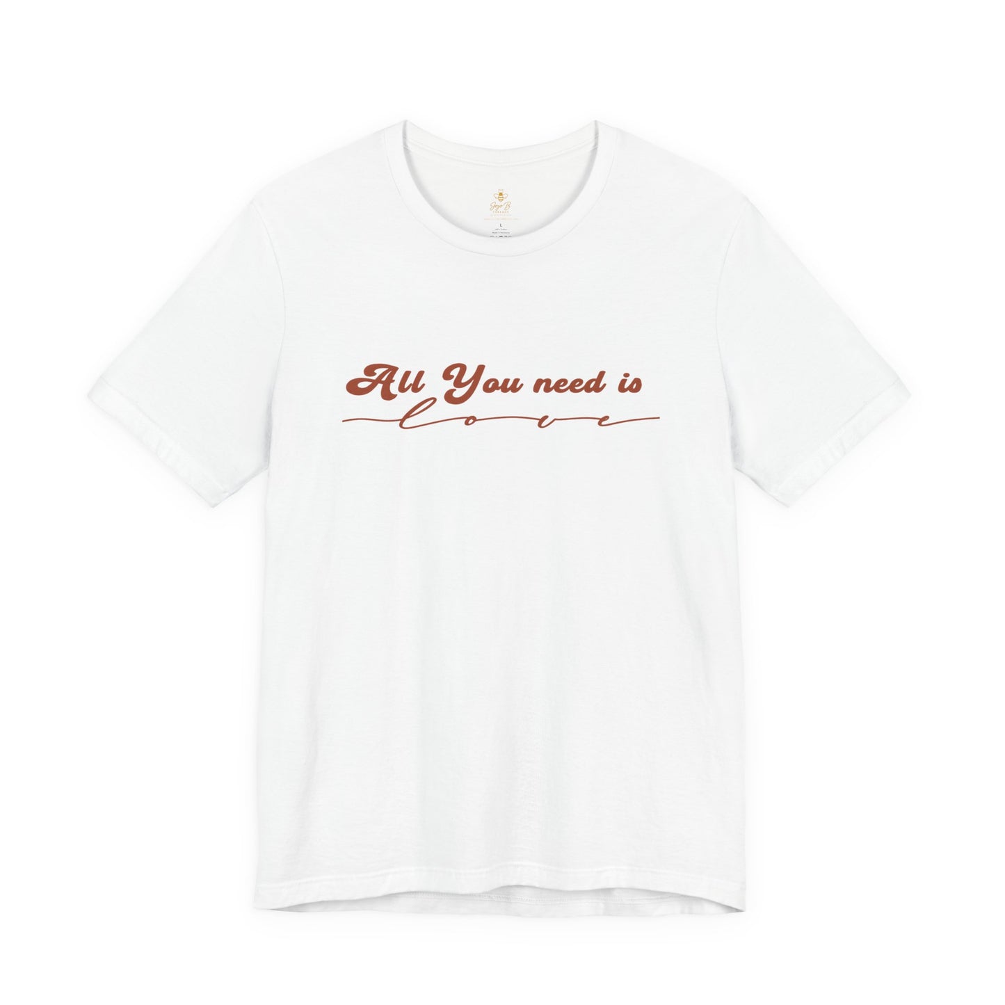 All You Need is Love – Handwritten Script | Jersey Tee