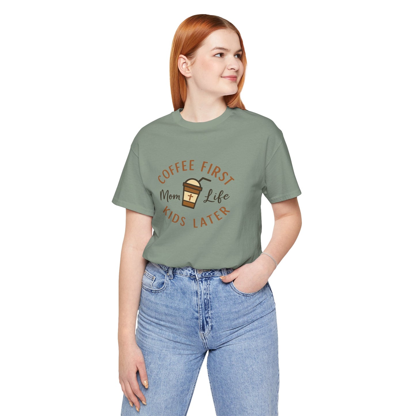 Coffee First. Mom Life. Kids Later. | Jersey Tee