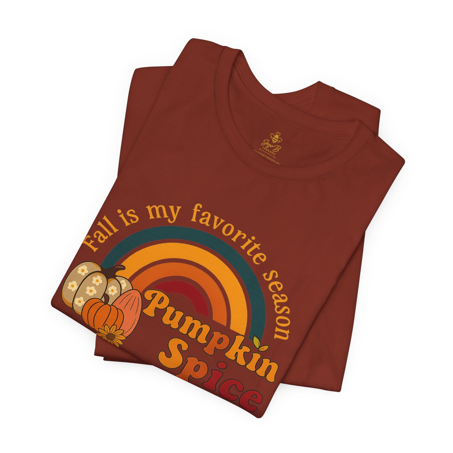Fall is My Favorite Season Retro Pumpkin Spice Shirt | Jersey Tee