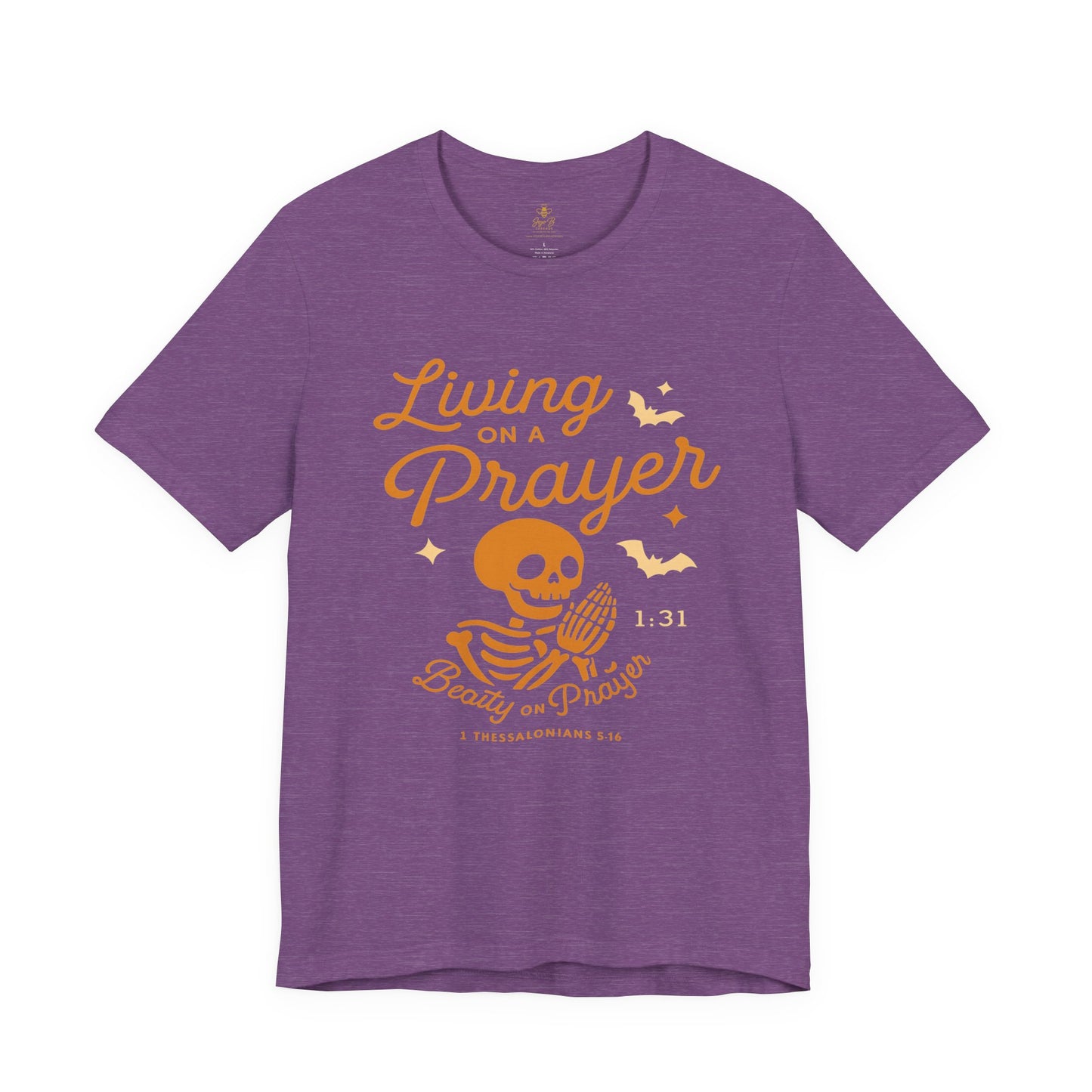 "Living on a Prayer – Skeleton Hands | Jersey Tee