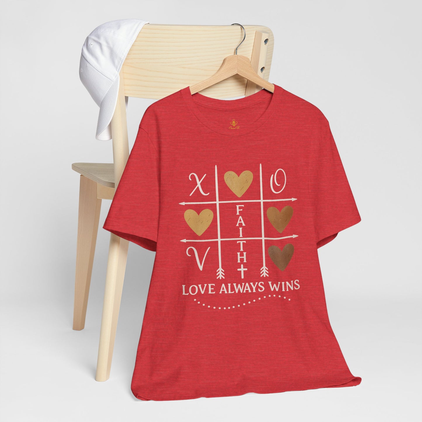 Love Wins – Tic Tac Toe Heart | Jersey Tee