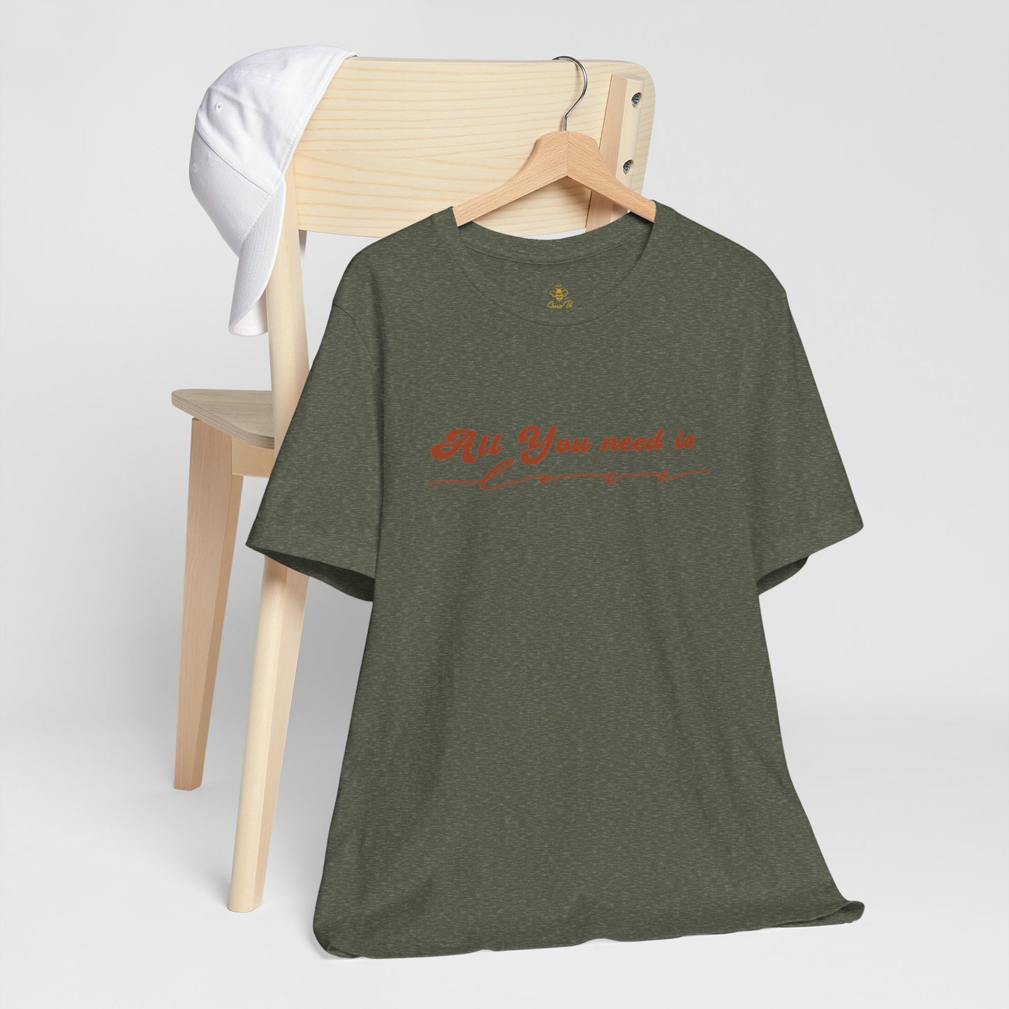 All You Need is Love – Handwritten Script | Jersey Tee
