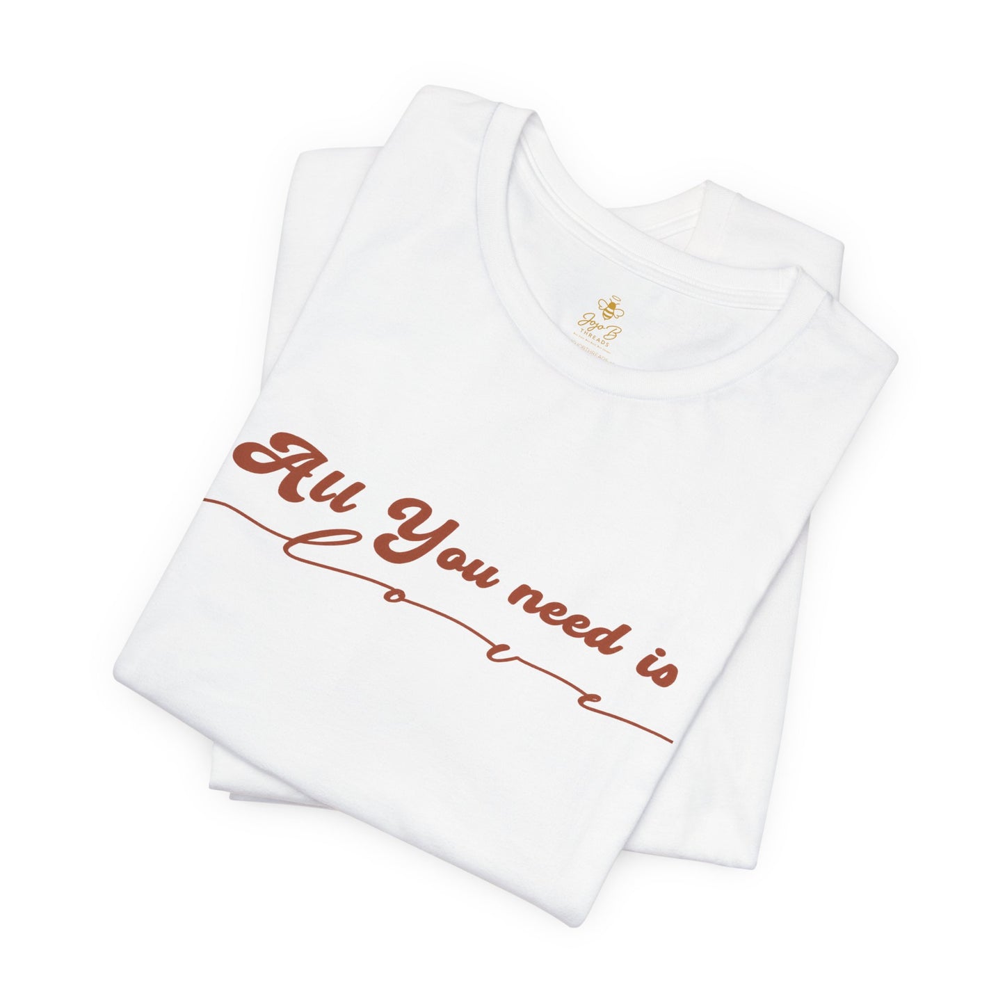 All You Need is Love – Handwritten Script | Jersey Tee