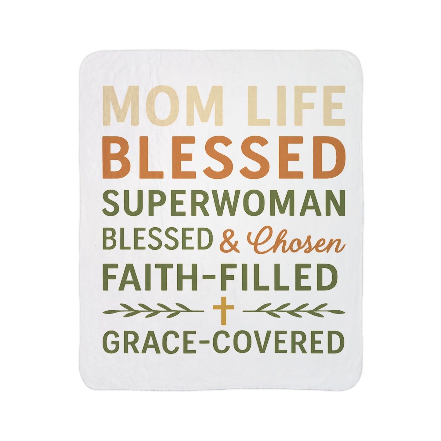 Mom Life. Blessed. Superwoman | Sherpa Fleece Blanket