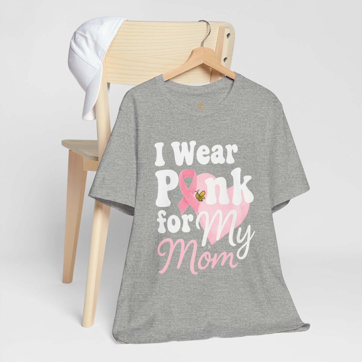 I Wear Pink for My Mom – Breast Cancer Awareness | Jersey Tee
