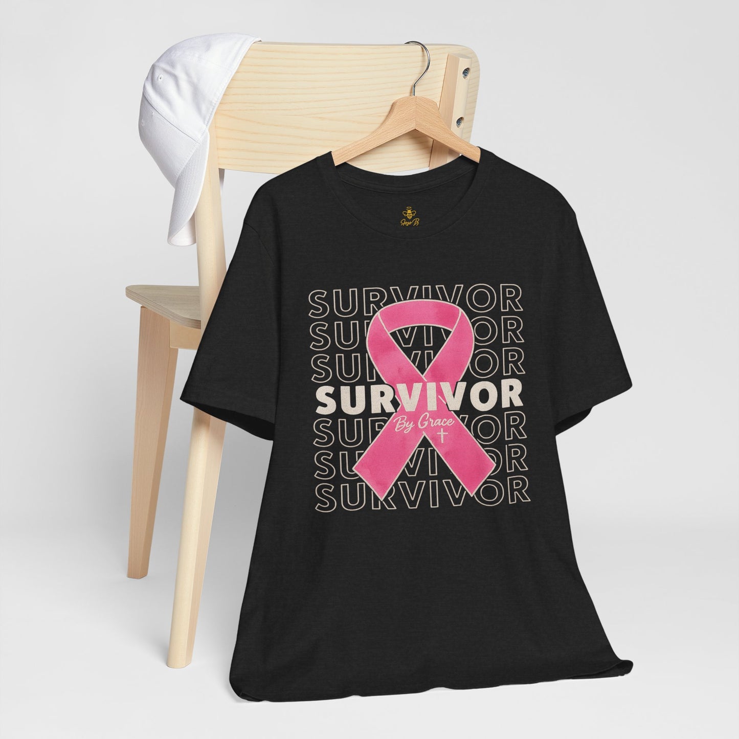 "Pink Ribbon Survivor – Bold Strength" | Jersey Tee