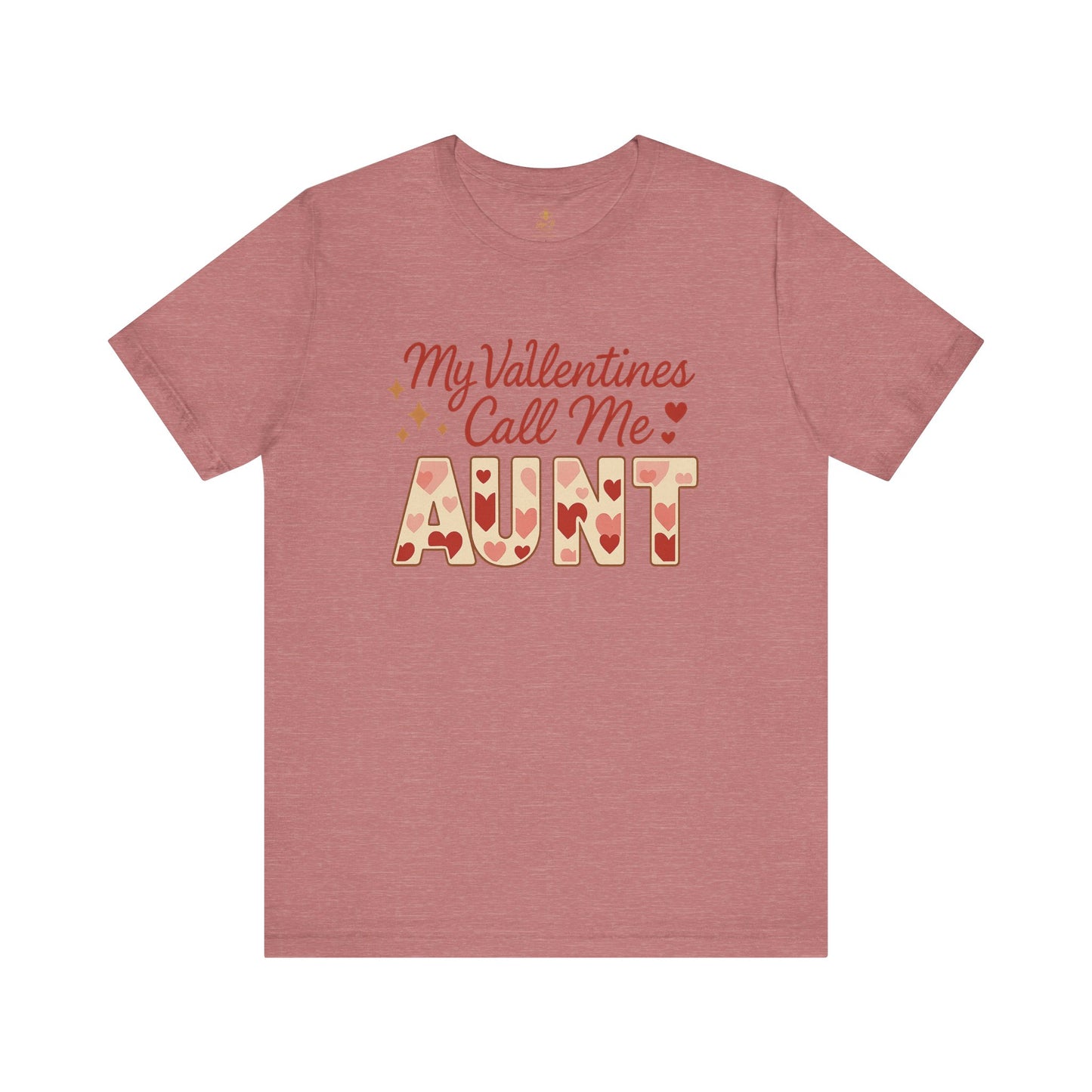 "My Valentines Call Me Aunt" | Jersey Tee