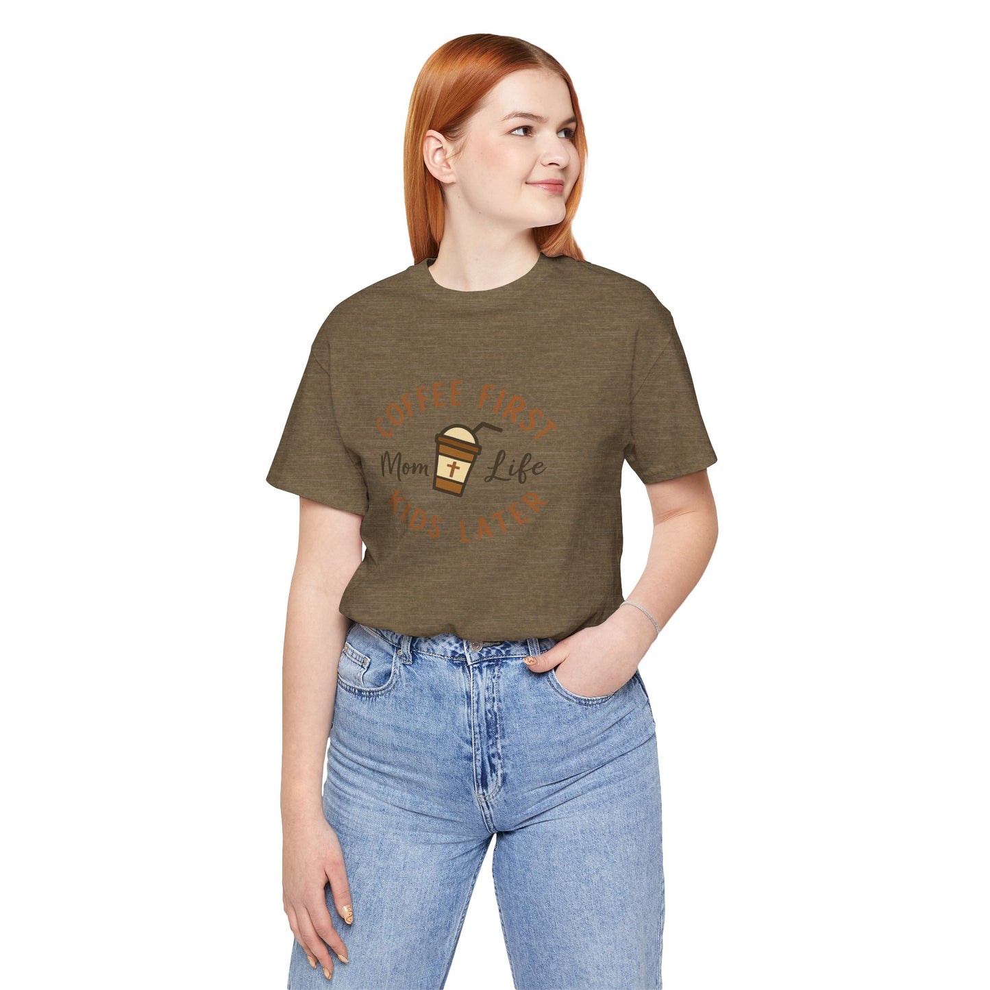 Coffee First. Mom Life. Kids Later. | Jersey Tee