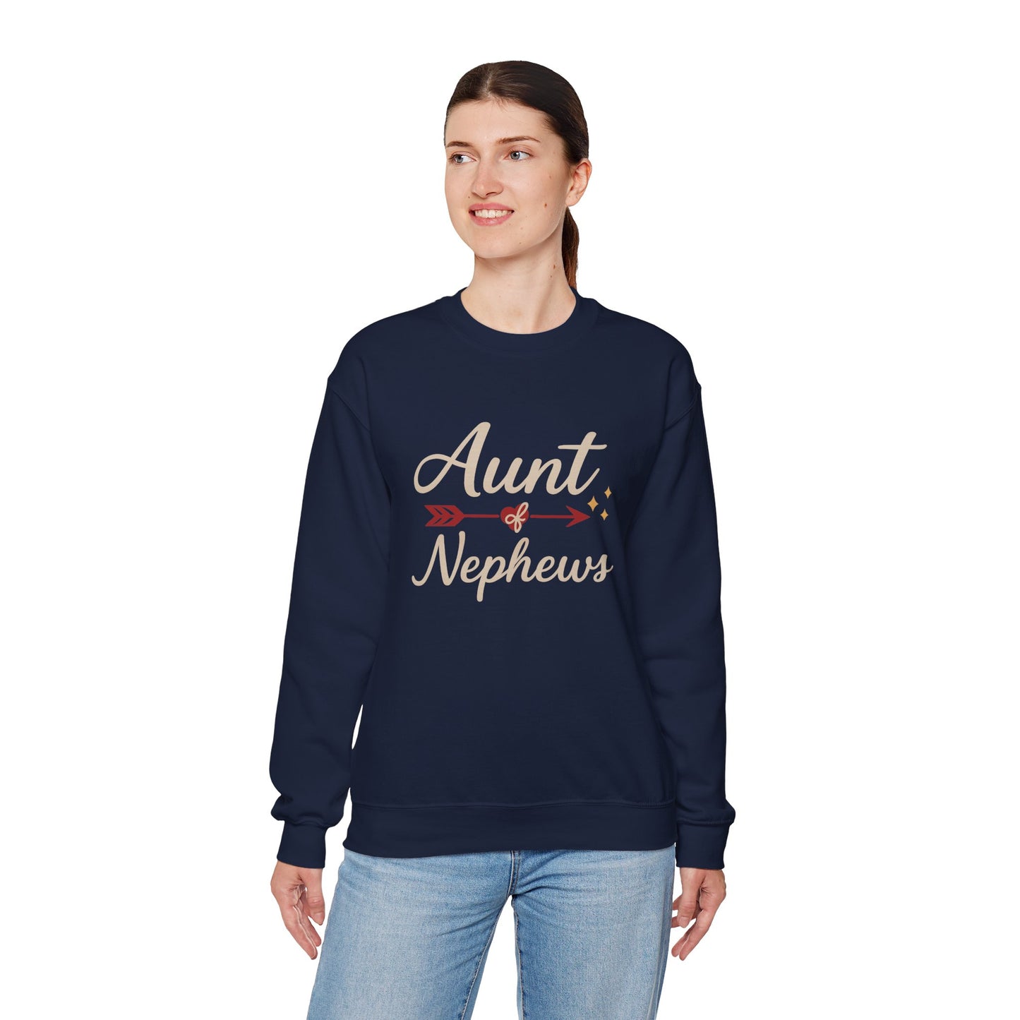 Aunt of Nephews Script Sweater