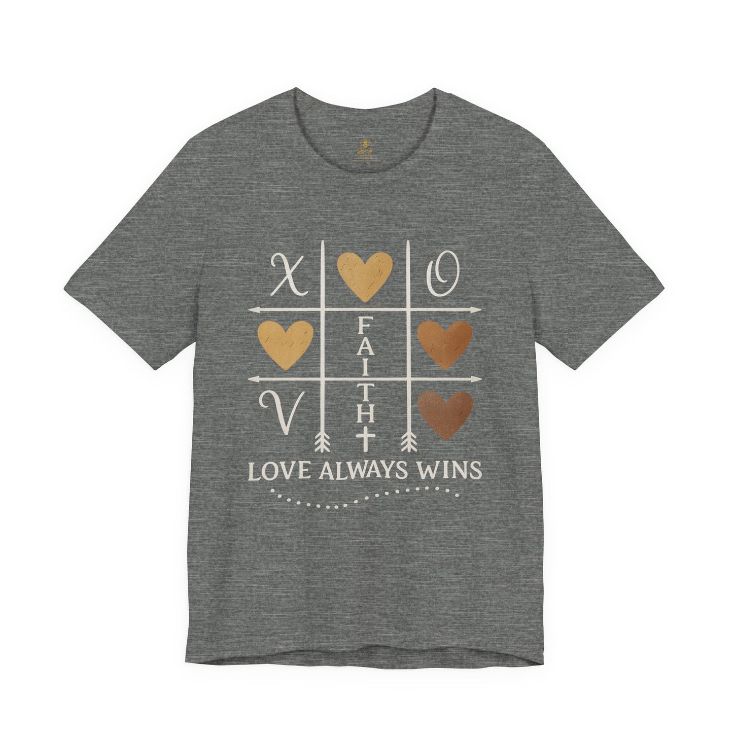 Love Wins – Tic Tac Toe Heart | Jersey Tee