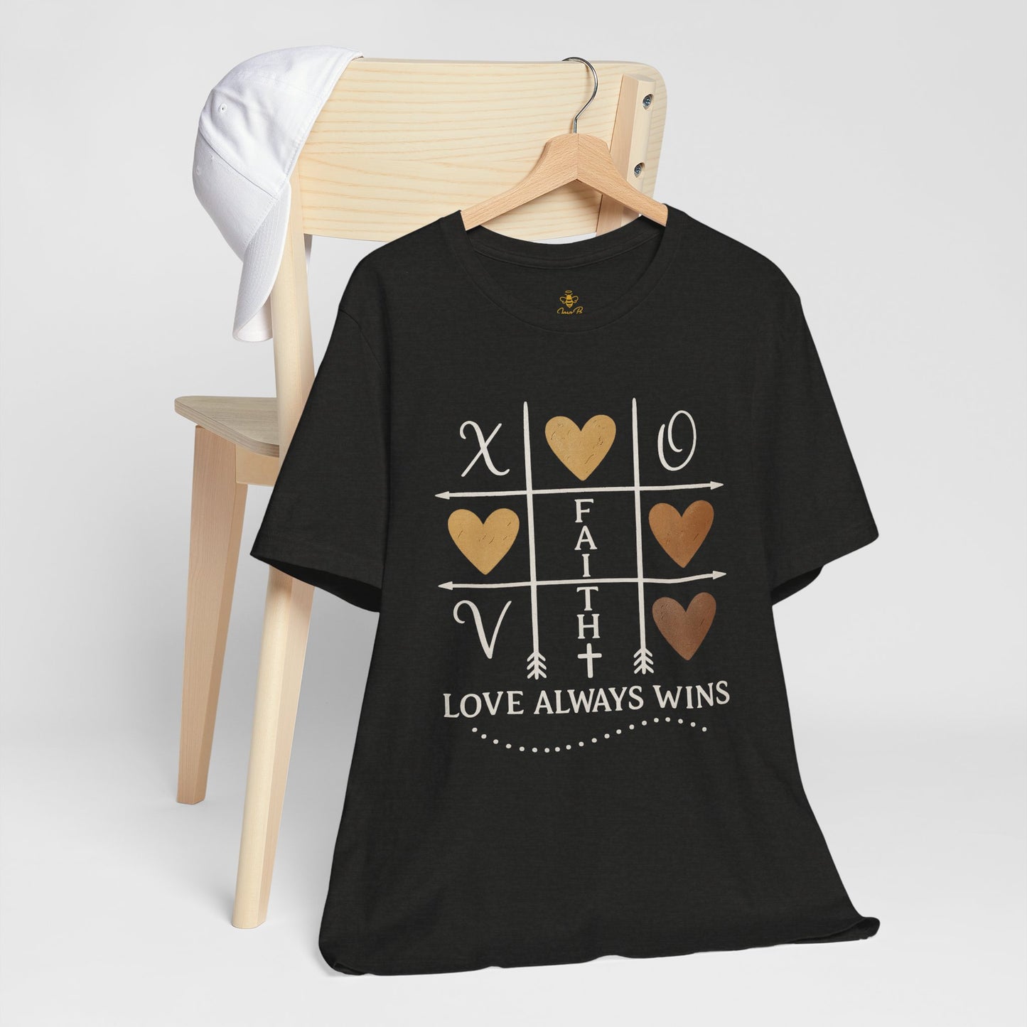Love Wins – Tic Tac Toe Heart | Jersey Tee