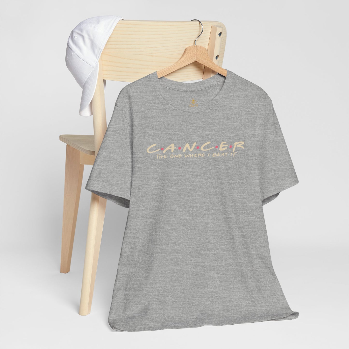 Stronger Than Cancer Faith Shirt – Breast Cancer Awareness Luke 1:37 | Jersey Tee