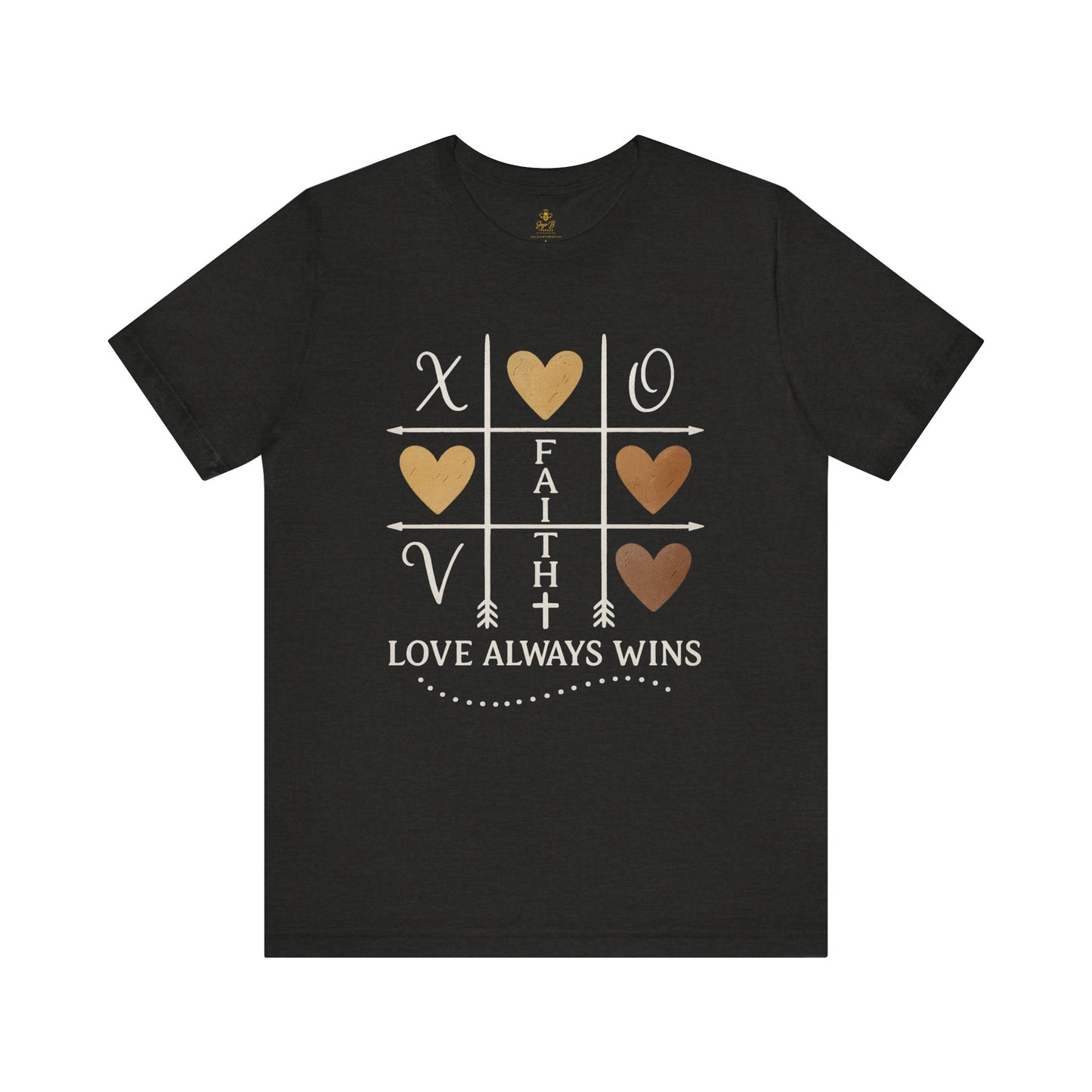 Love Wins – Tic Tac Toe Heart | Jersey Tee