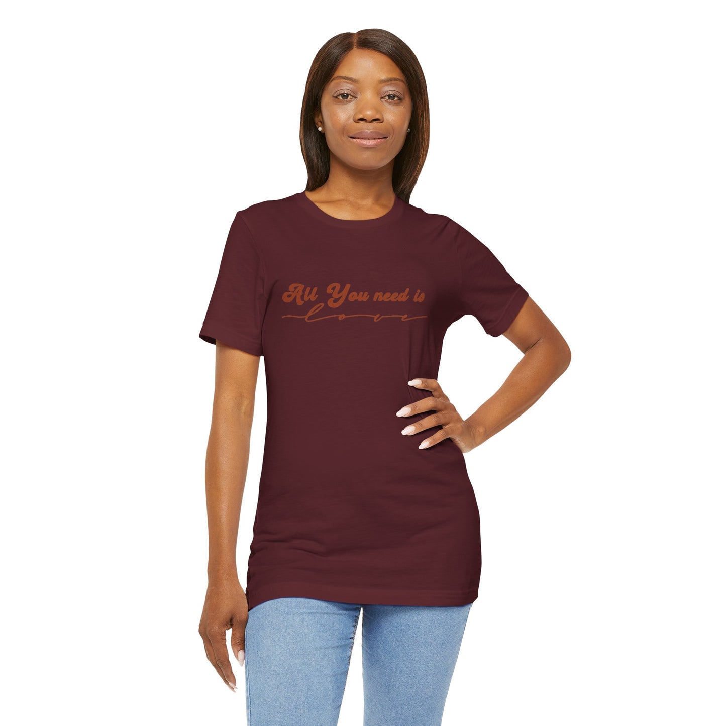 All You Need is Love – Handwritten Script | Jersey Tee