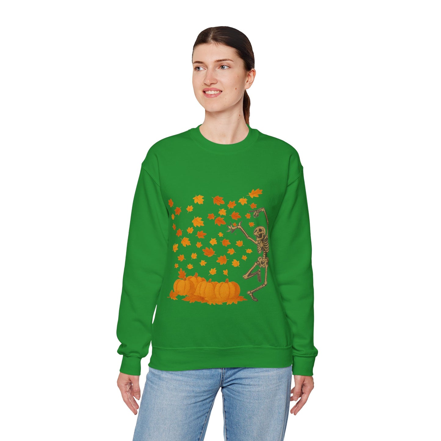 Dancing Through Fall – Skeleton & Leaves | Sweater