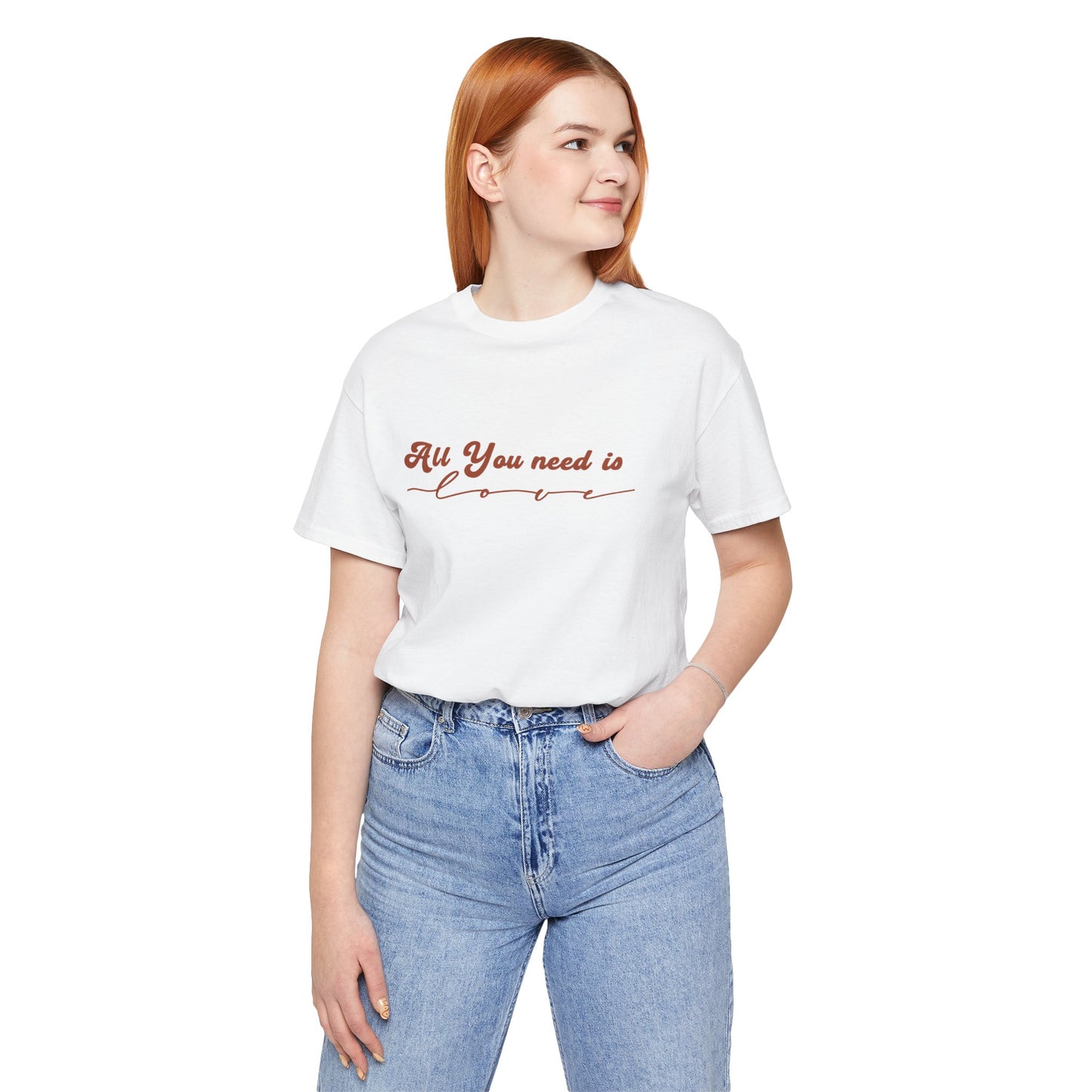 All You Need is Love – Handwritten Script | Jersey Tee