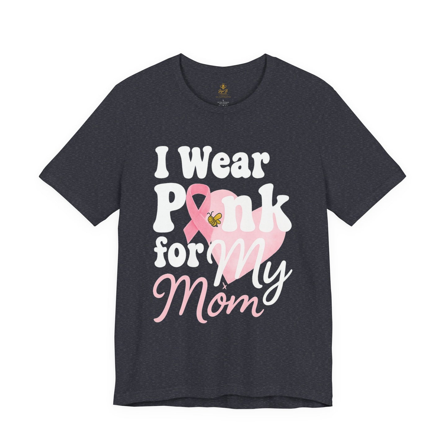 I Wear Pink for My Mom – Breast Cancer Awareness | Jersey Tee