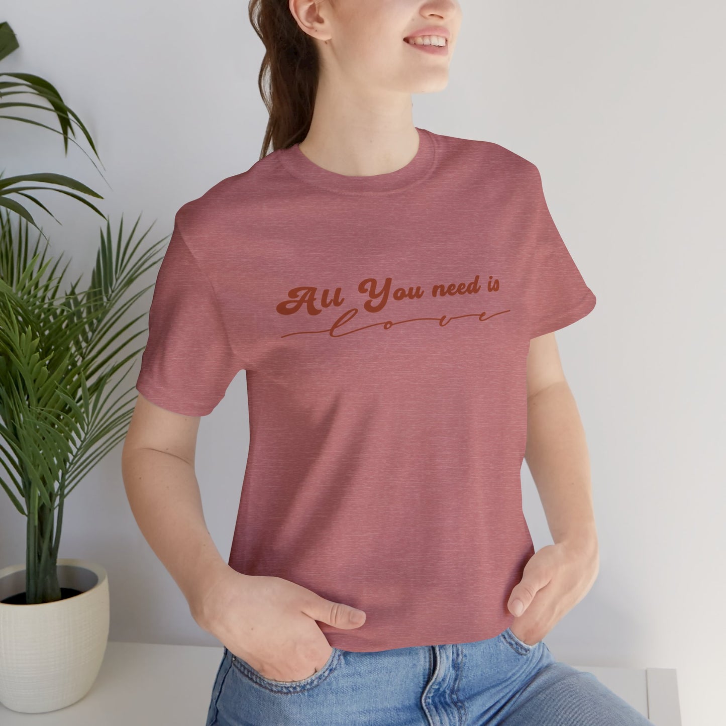 All You Need is Love – Handwritten Script | Jersey Tee
