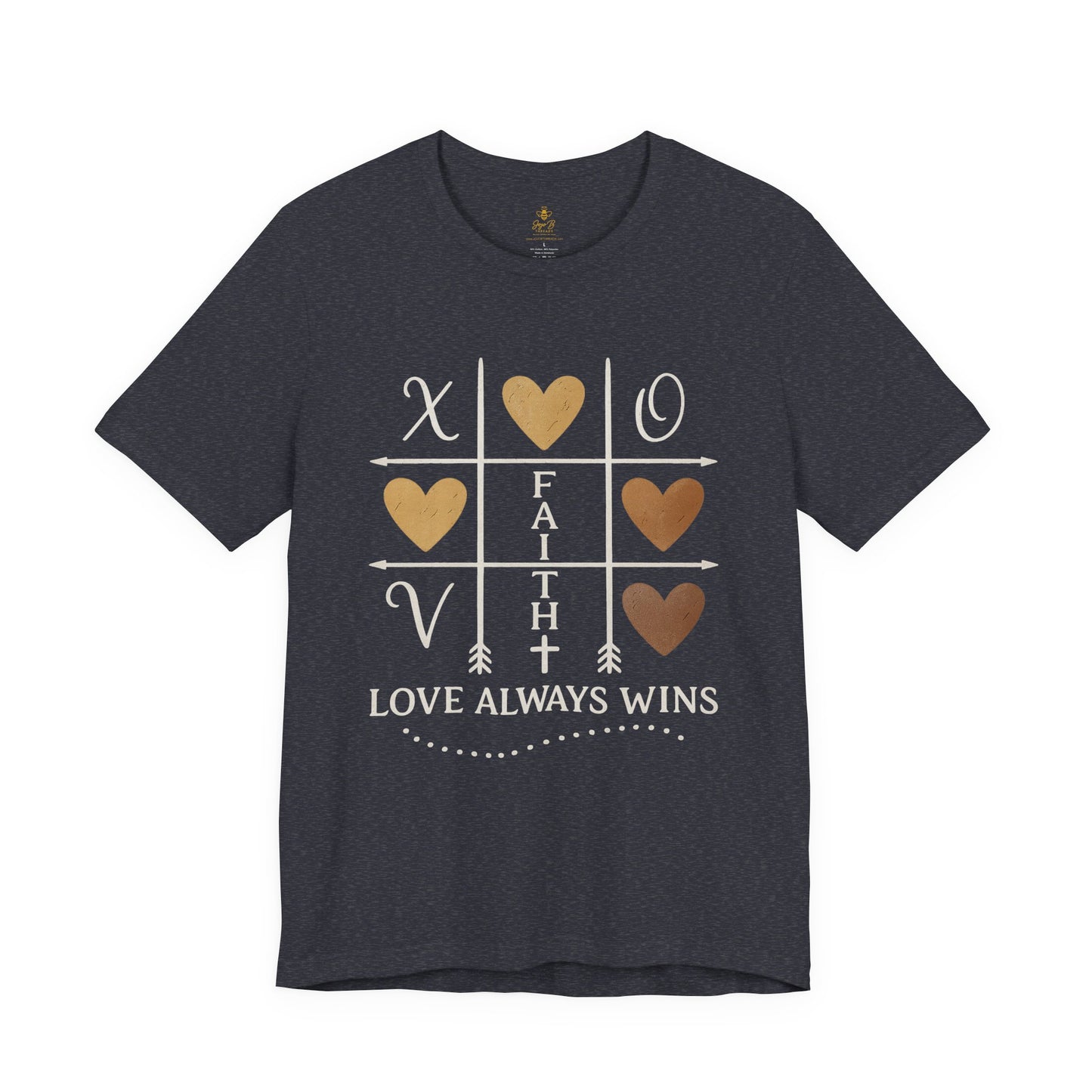 Love Wins – Tic Tac Toe Heart | Jersey Tee