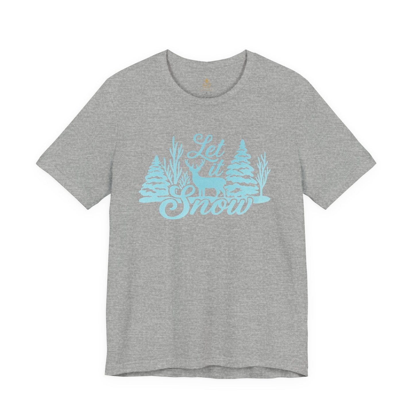 Let It Snow Winter Forest – Rustic Holiday Reindeer | Jersey Tee