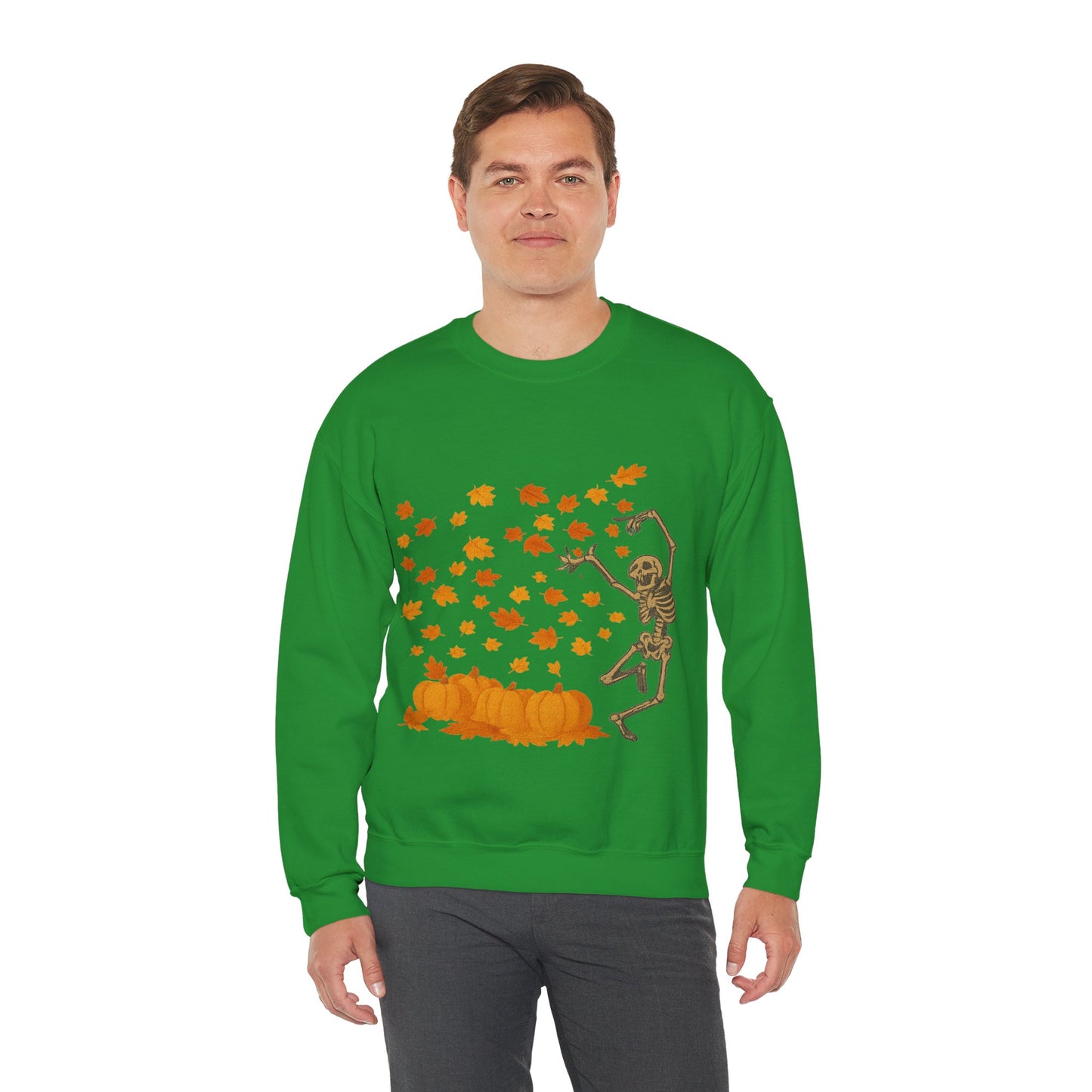 Dancing Through Fall – Skeleton & Leaves | Sweater