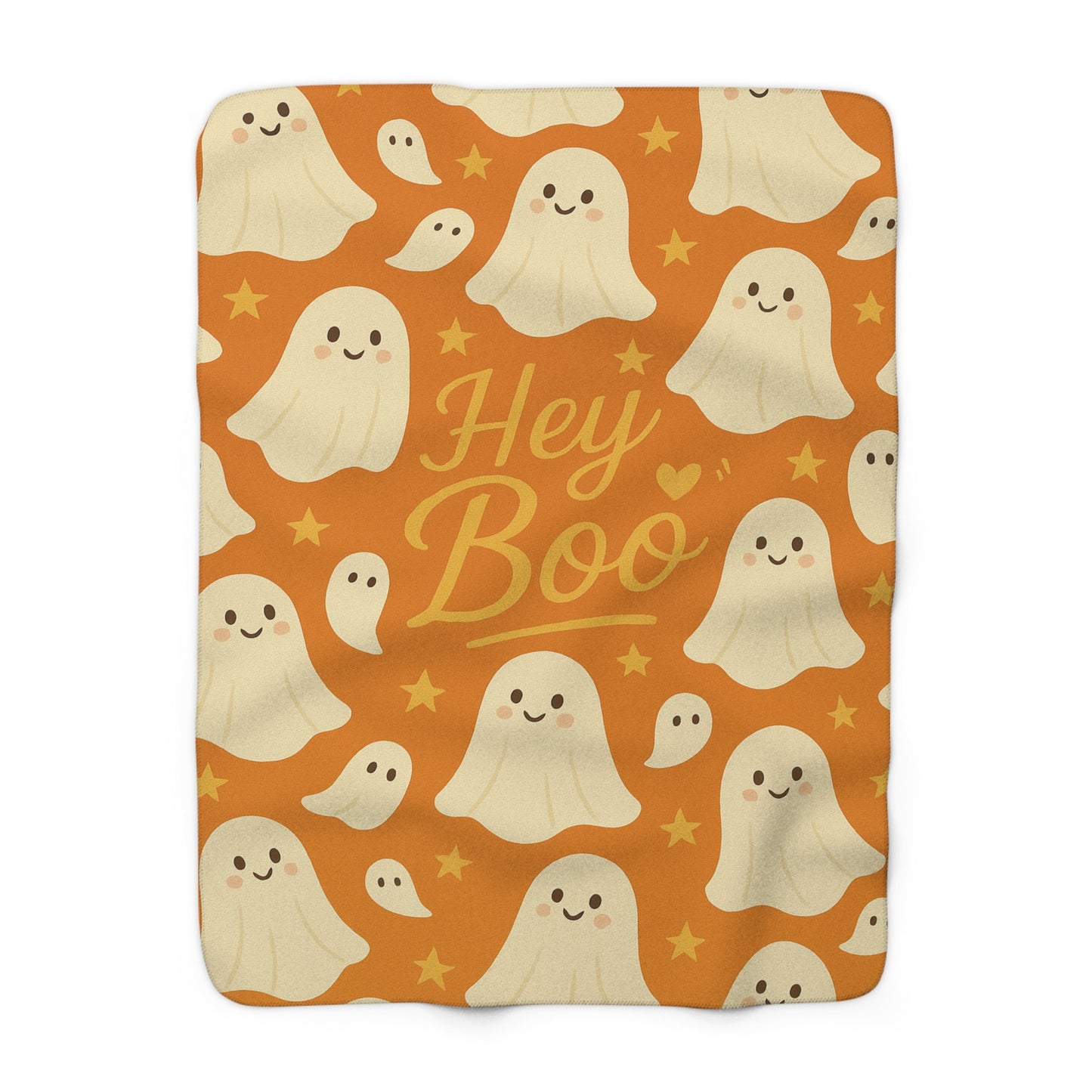 “Boo-tiful Nights” Cozy Ghost Blanket | Sherpa Fleece Blanket