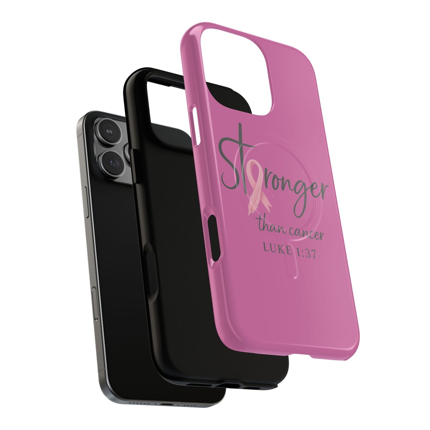 Stronger Than Cancer | iPhone 15 & 16 Tough Case