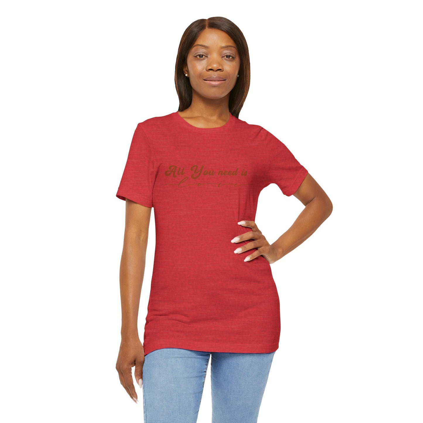 All You Need is Love – Handwritten Script | Jersey Tee