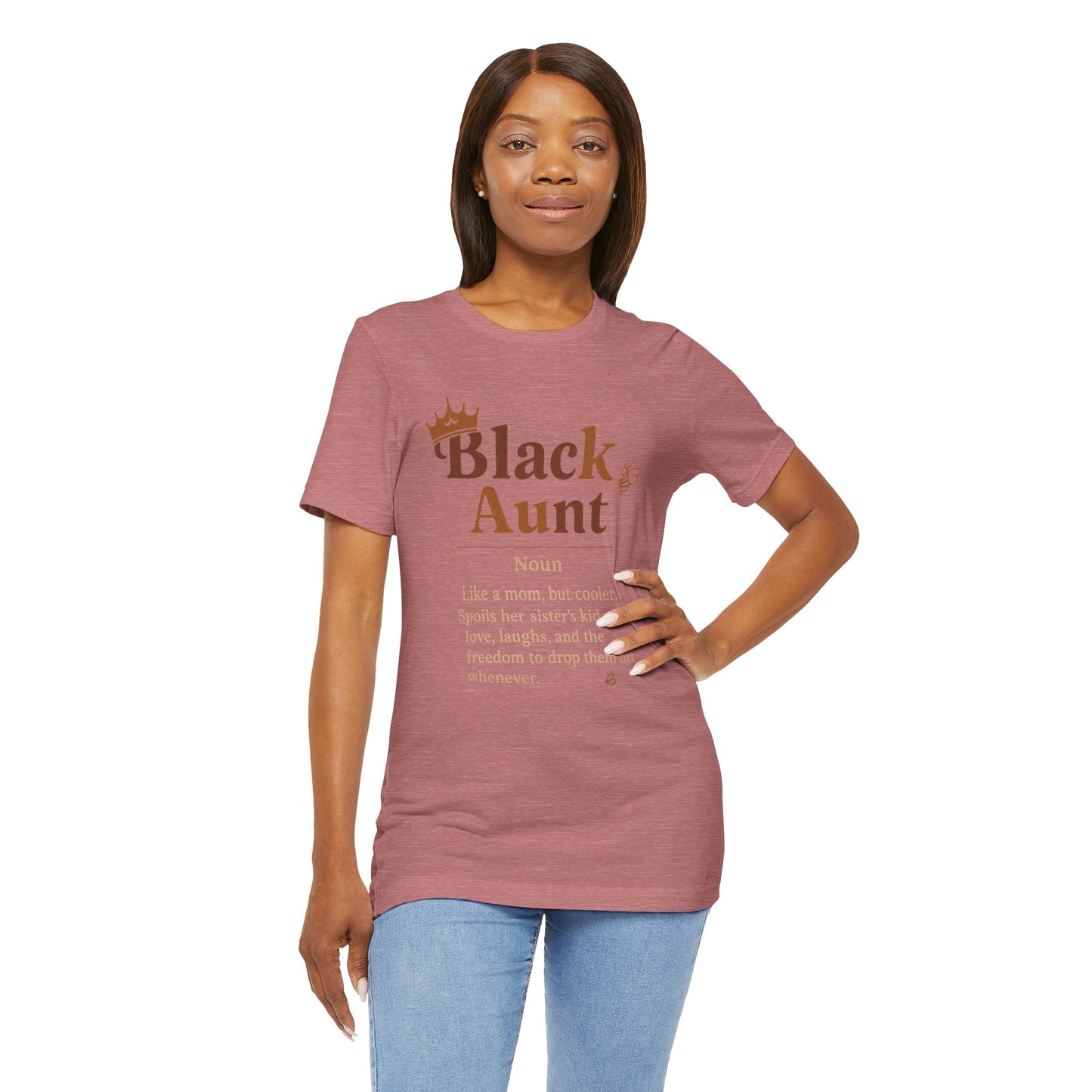 Black Aunt Definition Shirt | Jersey Tee