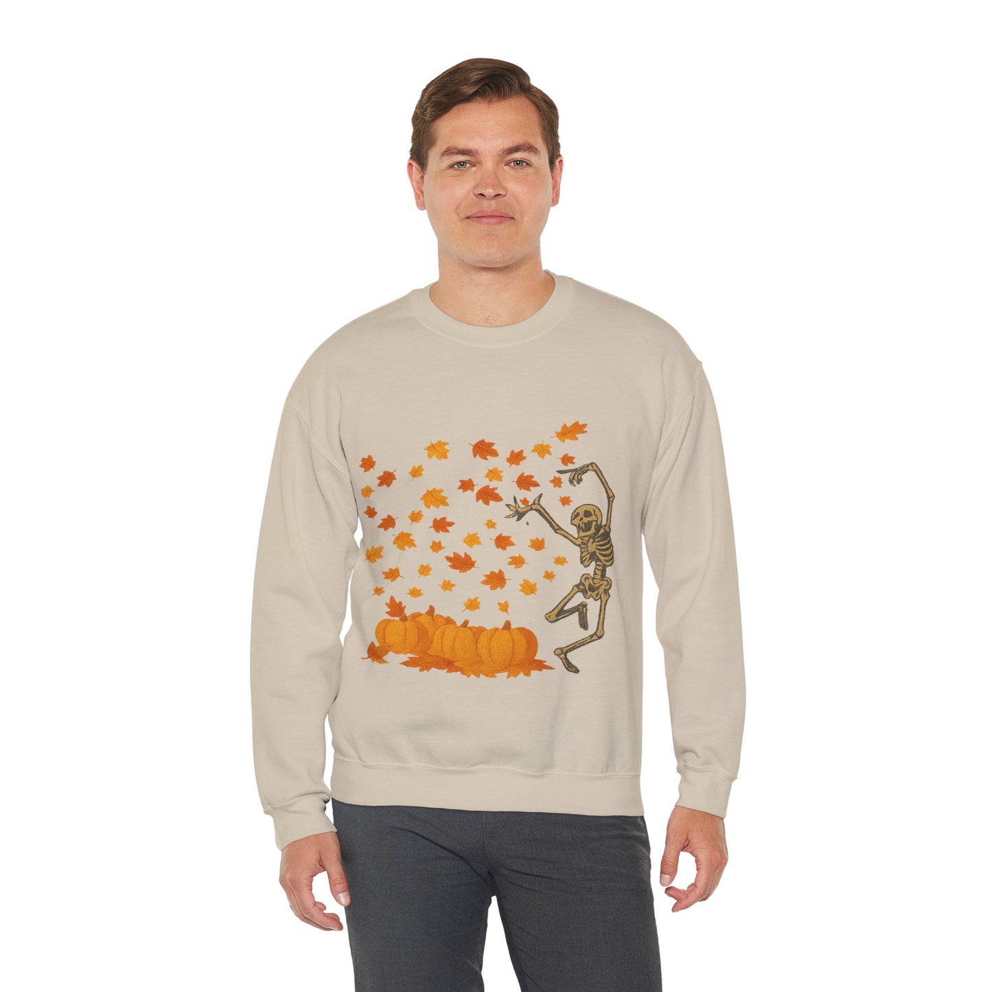 Dancing Through Fall – Skeleton & Leaves | Sweater